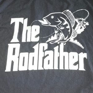 Men’s Black Graphic SS Tee “The Rodfather”